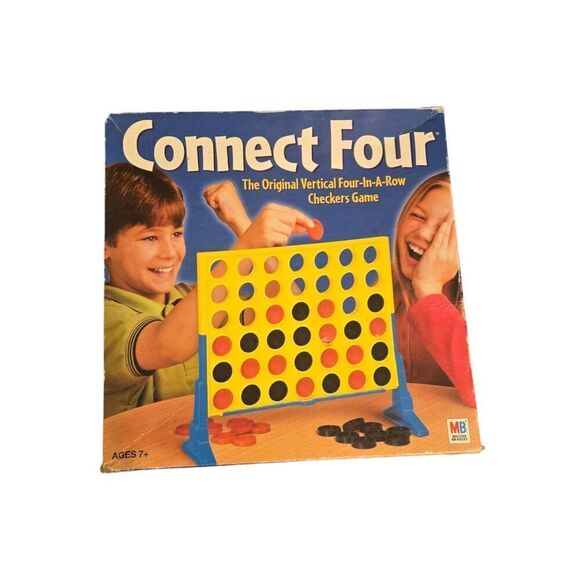 Milton Bradley Connect Four Checkers Game - Picture 2 of 4
